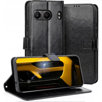 Pouzdro na mobilní telefon Flipové pouzdro Nanga pro OnePlus Nord 4, černé