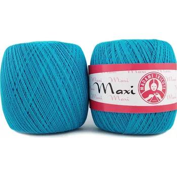 Příze Madame Tricote Paris Maxi bavlna Háčkovací Příze 5519 modrá 100g