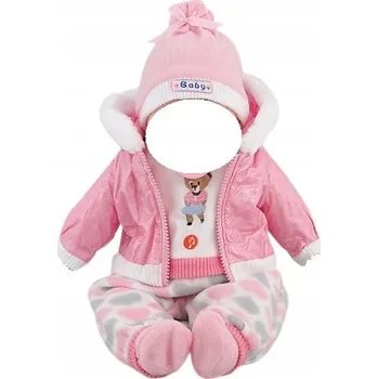 Doplněk pro panenku Krásné oblečení PRO panenku 45 cm + čepička, botičky