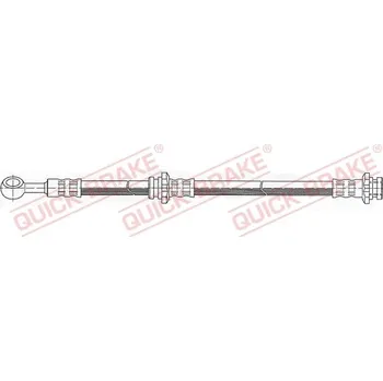 Brzdový systém Brzdová hadice QUICK BRAKE 58.969