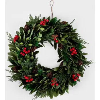 Vánoční ozdoba Věnec TOPIS zelený 709975