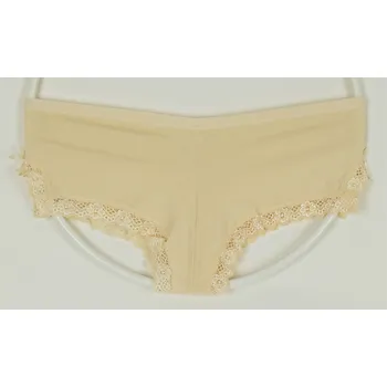 Kalhotky GOLD LINES Bavlněné bokové kalhotky vzor 223 Velikost: M, Barva: béžová