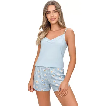 Donna Margaret Pyžamo Top w/r S-2XL modrá M