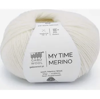 Příze Příze My Time Merino – Přírodní bílá (100) 50 g