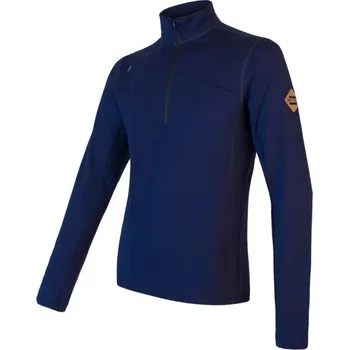Pánská mikina Mikina pánská SENSOR MERINO UPPER zip deep blue L