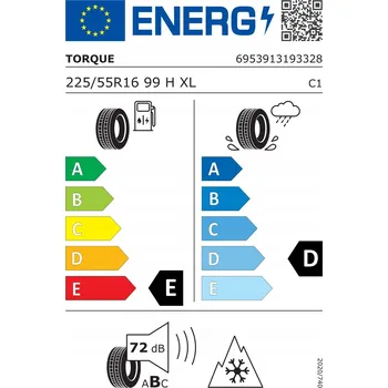 Osobní pneu Zimní pneumatika Torque TQ022 225/55R16 99 H s přilnavostí na sněhu (3PMSF), zesílená (XL)