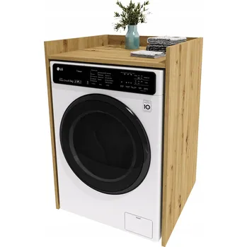 Koupelnový nábytek Skříňka nad pračku do koupelny regál pračka sloupek obestavba Dub Artisan 62cm