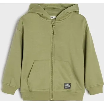 Chlapecké oblečení Sinsay - Mikina s&nbsp;kapucí - olivová - 275DN-81X - 275DN-81X-98