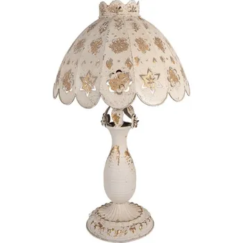 Lampička Béžová antik kovová lampa Camille - Ø 41*69 cm E27/ 1*60W