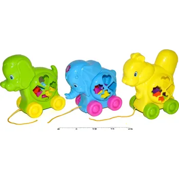 Dřevěná hračka Vkládačka didaktická - zvířátko 18 cm