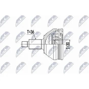 Sada kloubů pro hnací hřídel NTY NPZ-VW-048