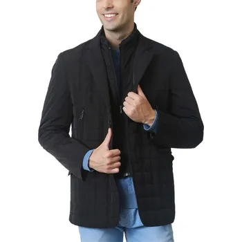 Dámský kabát Černý prošívaný kabát Dewberry dewberry černá | světle modrá 3516782