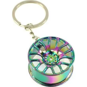 Autoklíč TurboWorks Přívěsek na klíče - lité kolo, neo chrom