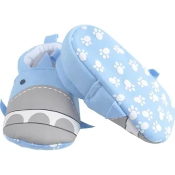 Dívčí obuv Dětské bavlněné capáčky A16 modrá 0-6 měsíců