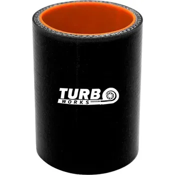 Spojovací materiál motoru Silikonová spojka TurboWorks Pro černá 12mm