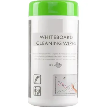 Vlhčený ubrousek Čistící ubrousky - na bílé tabule, 100ks