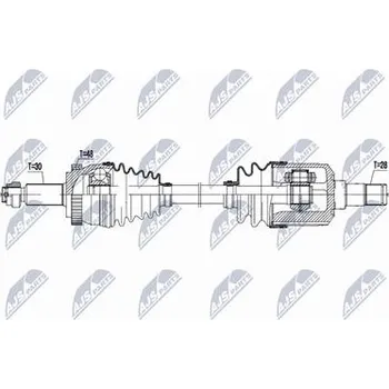 Hnací hřídel - poloosa NTY NPW-KA-411