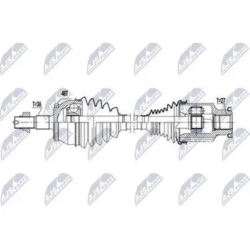 Hnací hřídel - poloosa NTY NPW-MG-007