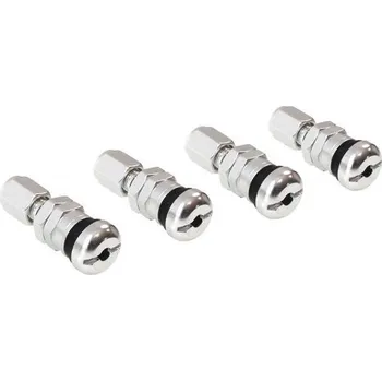 ventilky TurboWorks Bezdušové ventilky na kola, hliník - stříbrné