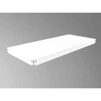 Dílenský regál Biedrax patro k regálu s kovovou policí 40 x 100 cm - bílé, 100 kg