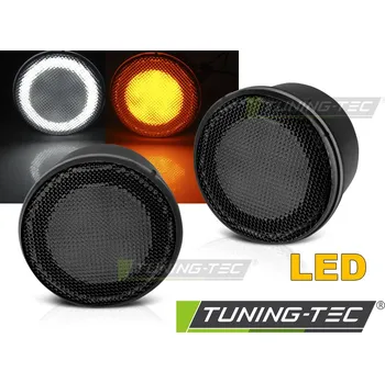 Osvětlení automobilu TUNING-TEC Přední blikače Jeep Wrangler JK 07-18 LED kouřová s přídavným obrysovým světlem