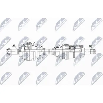 Poloosa kola Hnací hřídel - poloosa NTY NPW-BM-019