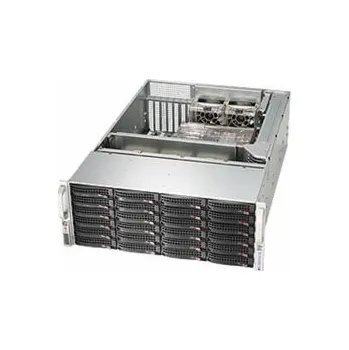 Serverovna SUPERMICRO 4U chassis 24x 3,5" HS SAS/SATA (singel expanSAS3/12Gb - 8643)+2x2,5" volitelný ,2x1200W (80PLUS Titanium)