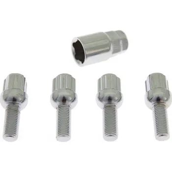 Šroubek na kolo TurboWorks Bezpečnostní šrouby M14x1,5x28mm koule, klíč 19/21