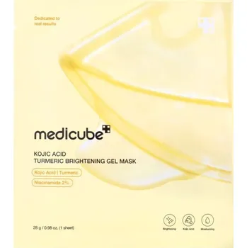 Pleťová maska Medicube pleťová maska s kyselinou kojovou, Kojic Acid Turmeric Brightening Gel Mask, 1ks