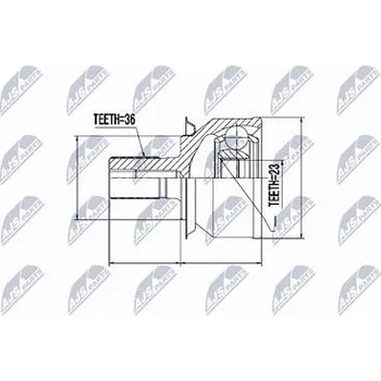 Sada kloubů pro hnací hřídel NTY NPZ-FR-031