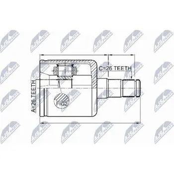 Sada kloubů pro hnací hřídel NTY NPW-VV-003