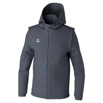 Chlapecký kabát TEAM bunda s odnímatelnými rukávy, šedá