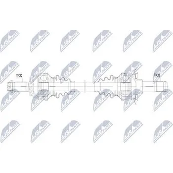 Poloosa kola Hnací hřídel - poloosa NTY NPW-BM-230