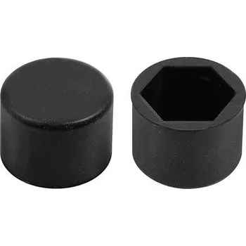 Středová krytka kola LAMPA Italy Kryty na šrouby kol - silikon, černé 21mm