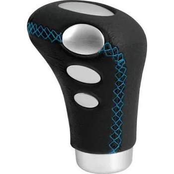 Hlavice řadicí páky LAMPA Italy Řadicí páka Cobra - černá, modrý šev