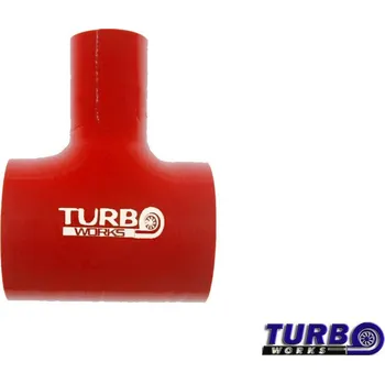 Spojovací materiál motoru Silikonová T spojka BlowOff TurboWorks červená 70mm / 15mm