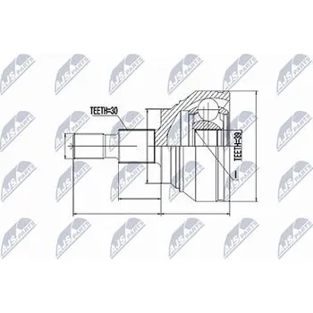 Sada kloubů pro hnací hřídel NTY NPZ-ME-012