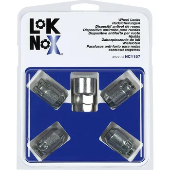 Šroubek na kolo LokNox bezpečnostní matky M12x1,5x32,5mm kužel 60, klíč 19/21