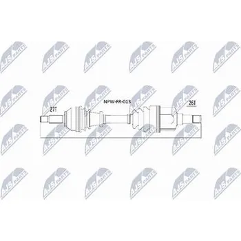 Hnací hřídel - poloosa NTY NPW-FR-013