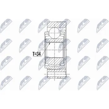 Sada kloubů pro hnací hřídel NTY NPW-VW-122
