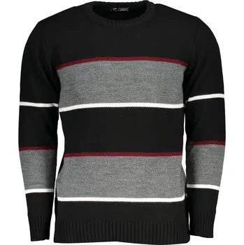 Pánský svetr Pánský černý svetr US Grand Polo U.S. GRAND černá | šedá 3357298