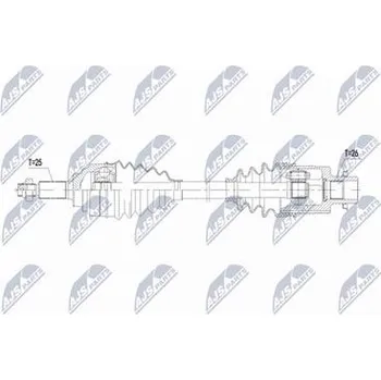 Hnací hřídel - poloosa NTY NPW-SU-073