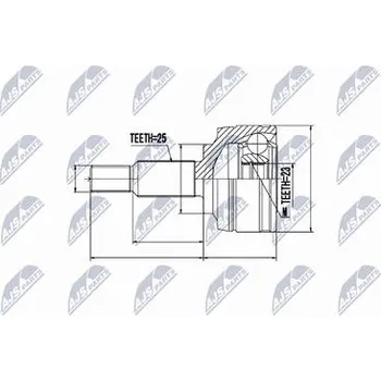 Sada kloubů pro hnací hřídel NTY NPZ-RE-002