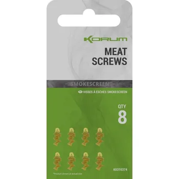 Rybářský háček Korum Vrtáčky Smokescreen Meat Screws 8ks