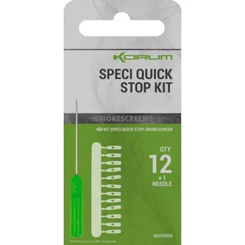 Korum Zarážky Smokescreen Speci Quick Stop Kit 12ks