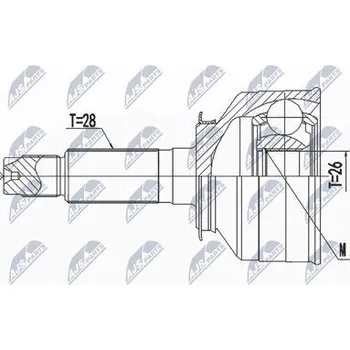 Sada kloubů pro hnací hřídel NTY NPZ-KA-366