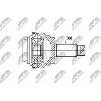 Poloosa kola Sada kloubů pro hnací hřídel NTY NPZ-BM-031