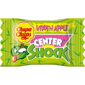 Žvýkačka Chupa Chups Shock Hidden Apple 4g cena za kartonové balení (Kartonové balení : 100 ks)
