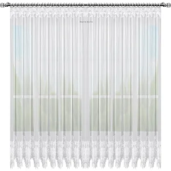 Záclona BytoTex Voálová záclona Helena s krajkou 500x250 cm