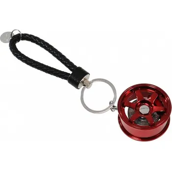 TurboWorks Přívěsek na klíče ráfek JR3 TE37 červený